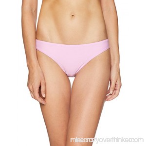PilyQ Women's Lilac Basic Ruched Bikini Bottom Teeny Swimsuit Large B079NZCNJL